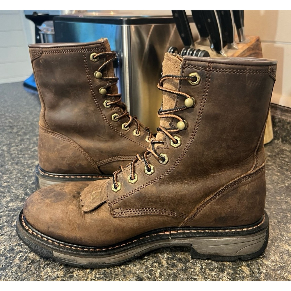 Ariat Workhog H2O Waterproof Lace Up Round Toe Work Boots 10011939 Men’s 8